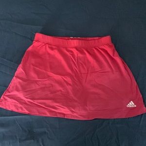 Adidas hot pink sports mini skirt with built in shorts